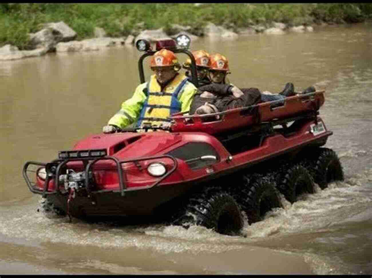 A Photo Of The Amphibious Crime Fighter Navigating Through Water Amazing Machines: Patrolling Police Cars