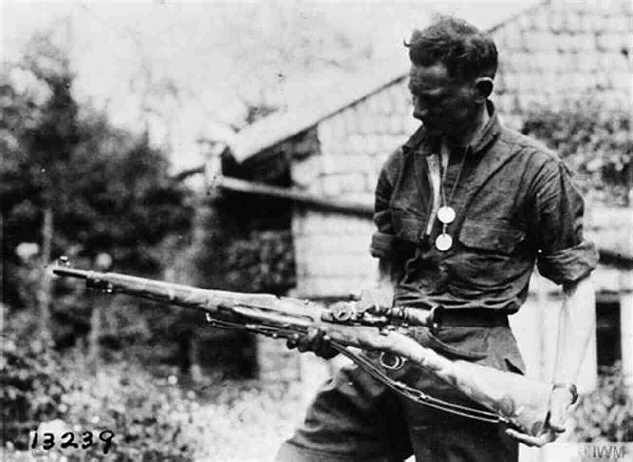 A Photograph Depicting A Soldier Equipped With A Bolt Action Rifle During World War I American Gun: A History Of The U S In Ten Firearms (P S )