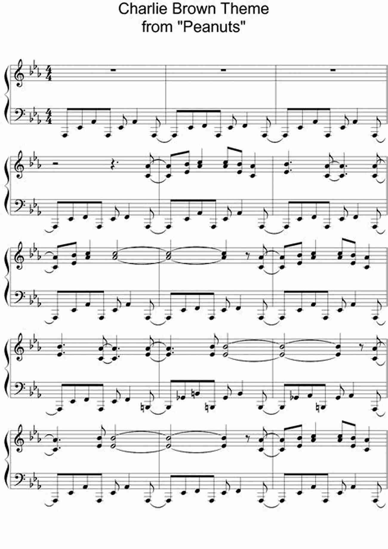 Charlie Brown Theme Sheet Music