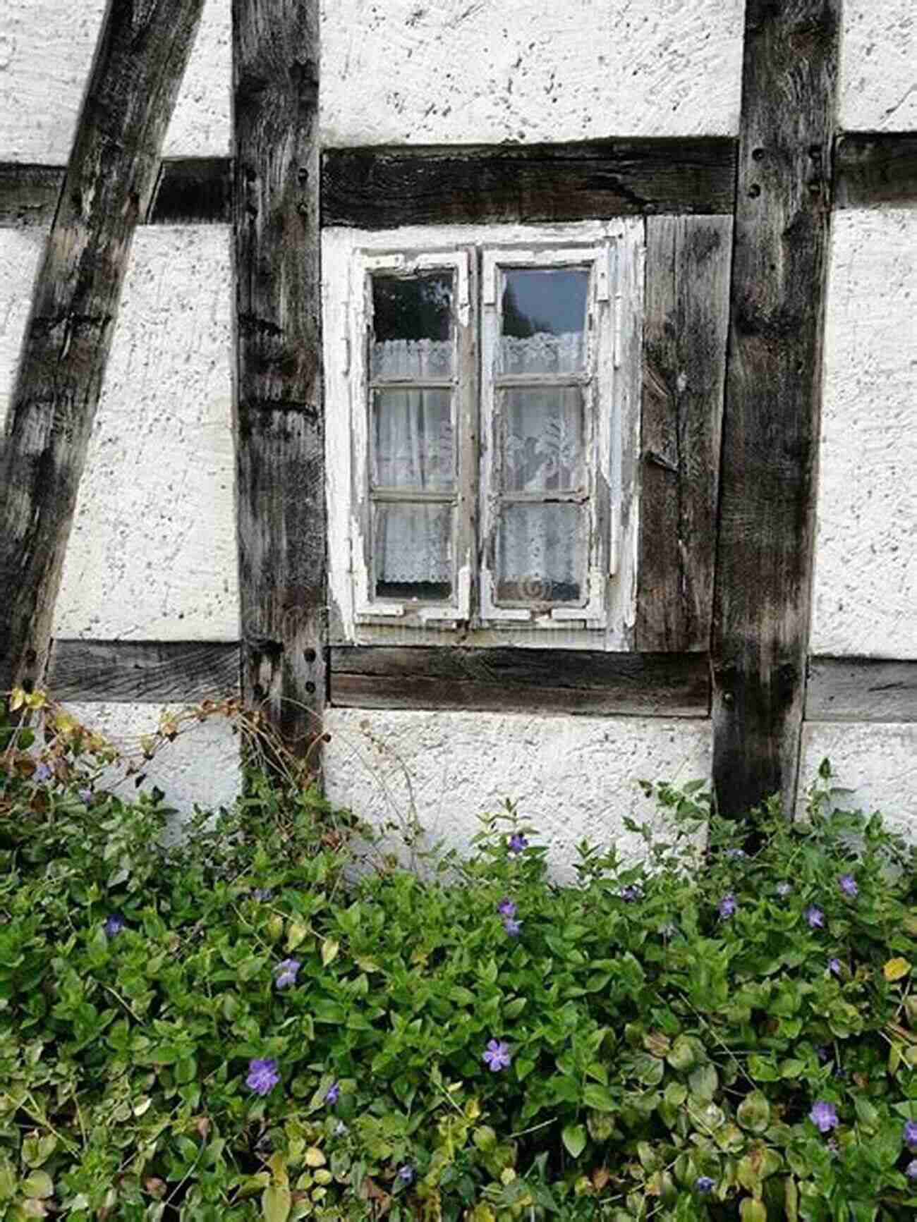 Close Up Shot Of A Worn Out Window, Resembling Sad Eyes The Sad House On Moving Day