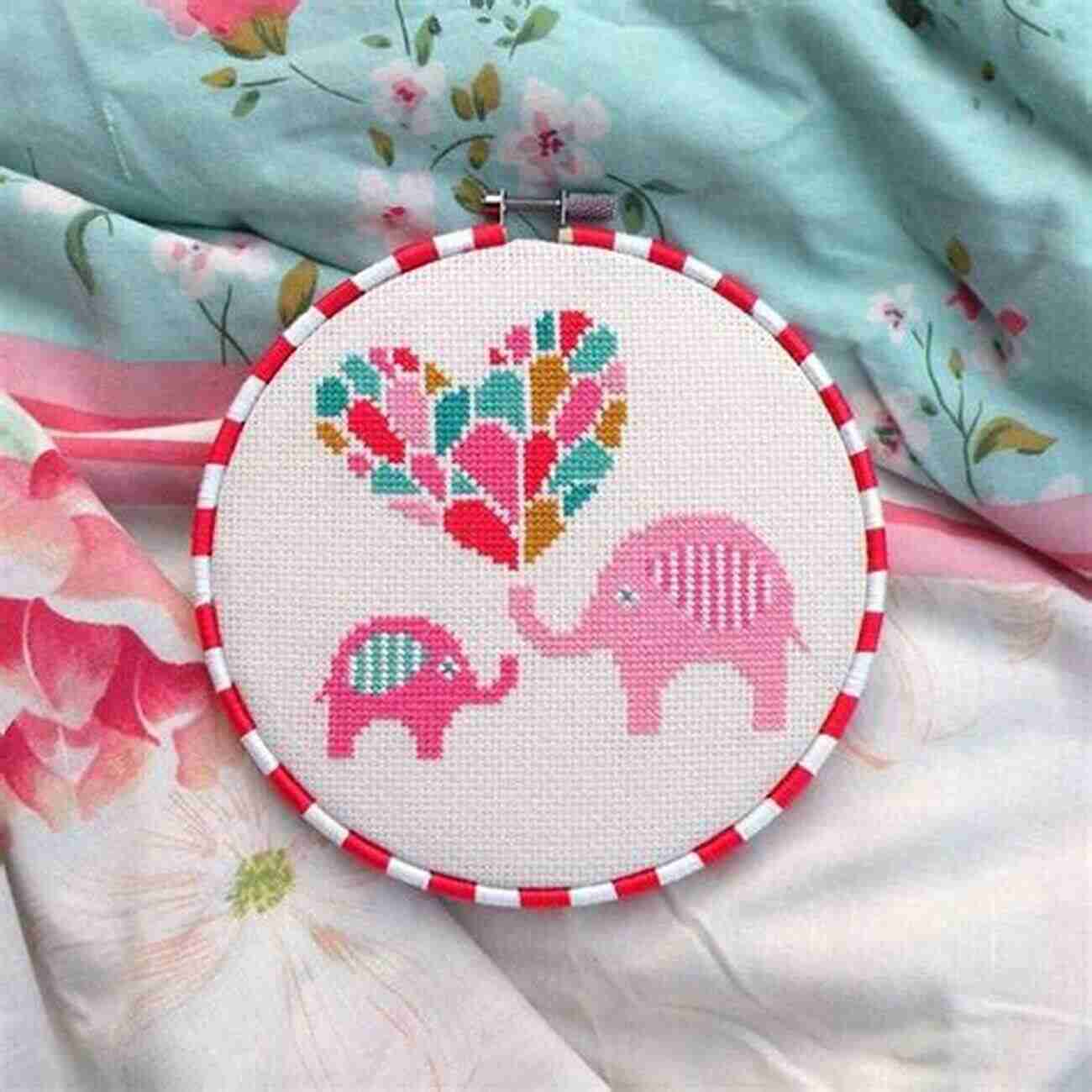 Complete Guide On Whole And Half Cross Stitches And Backstitches In Embroidery Valentines Day Heart Cross Stitch Pattern: Whole And Half Cross Stitch And Backstitch Used