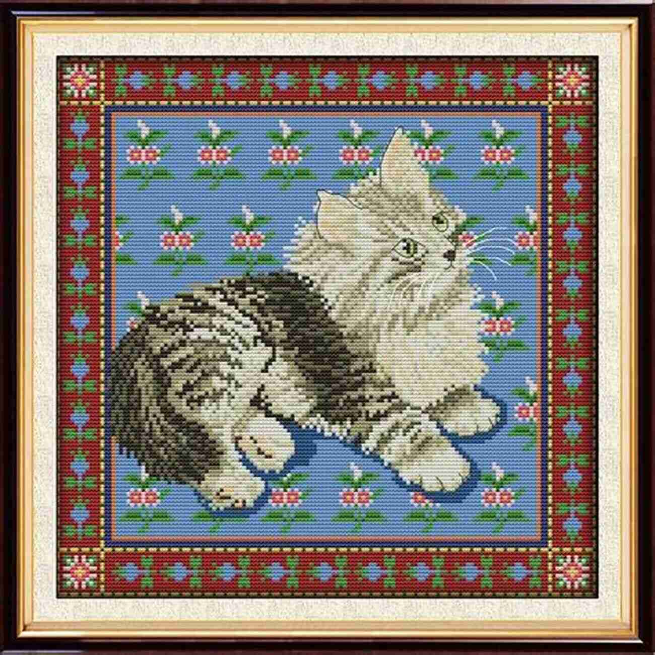 Counted Cross Stitch Pattern Of A Beautiful Persian Cat Counted Cross Stitch Patterns: Cat Cross Stitch Patterns 51