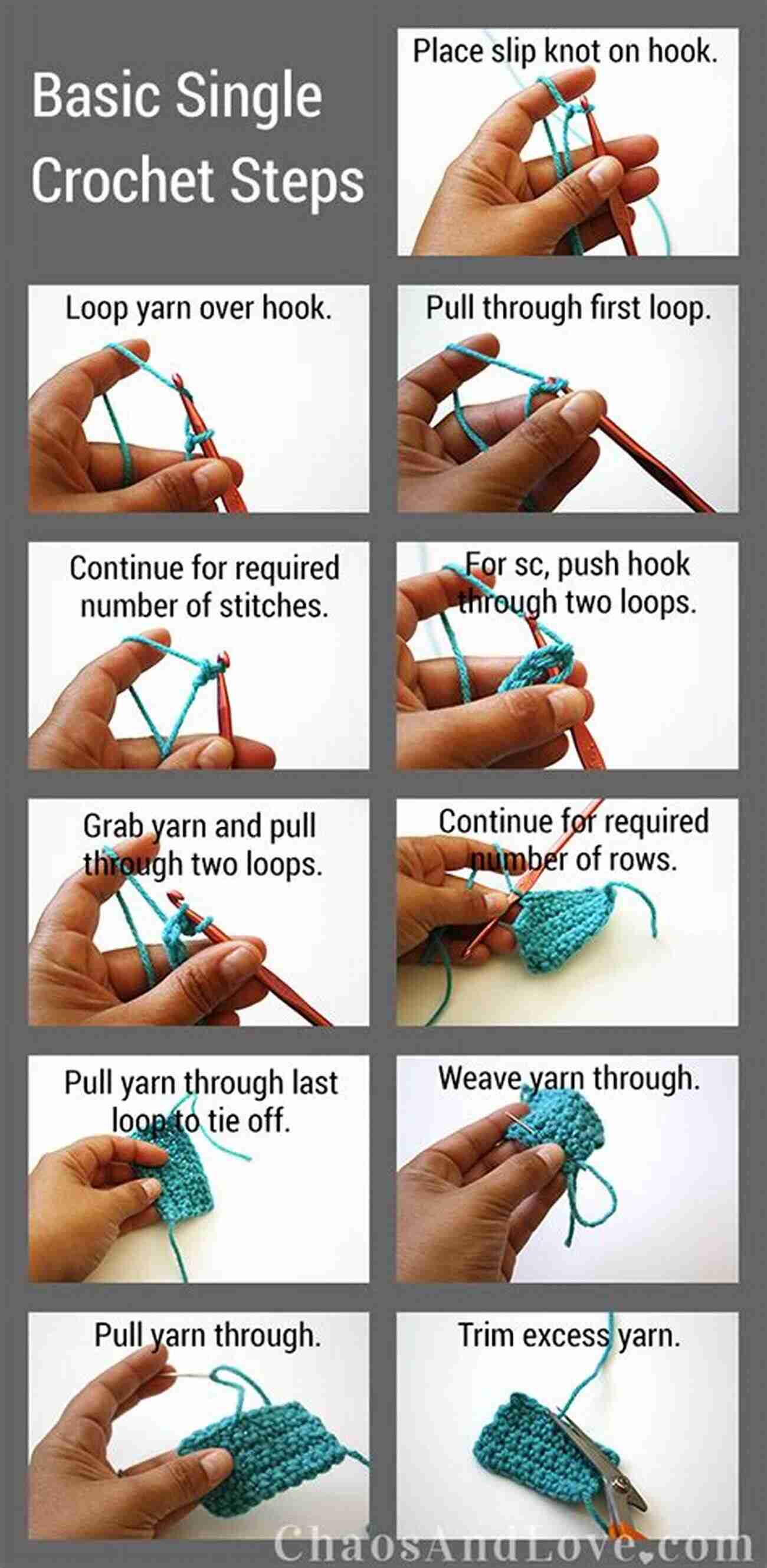 Crochet For Beginners Step By Step Guide In Easy And Clear Instructions Basic Crochet Stitches Ideas: Basic Techniques You Need To Know To Start Crochet