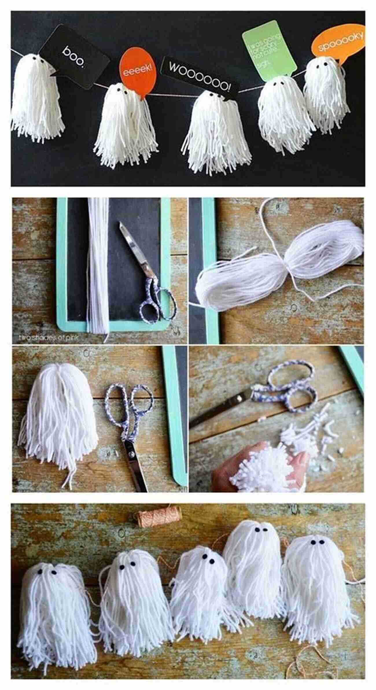 Cute Halloween Ghost Garland Adorable Halloween Crochet Tutorials: Cute Halloween Patterns And Instructions