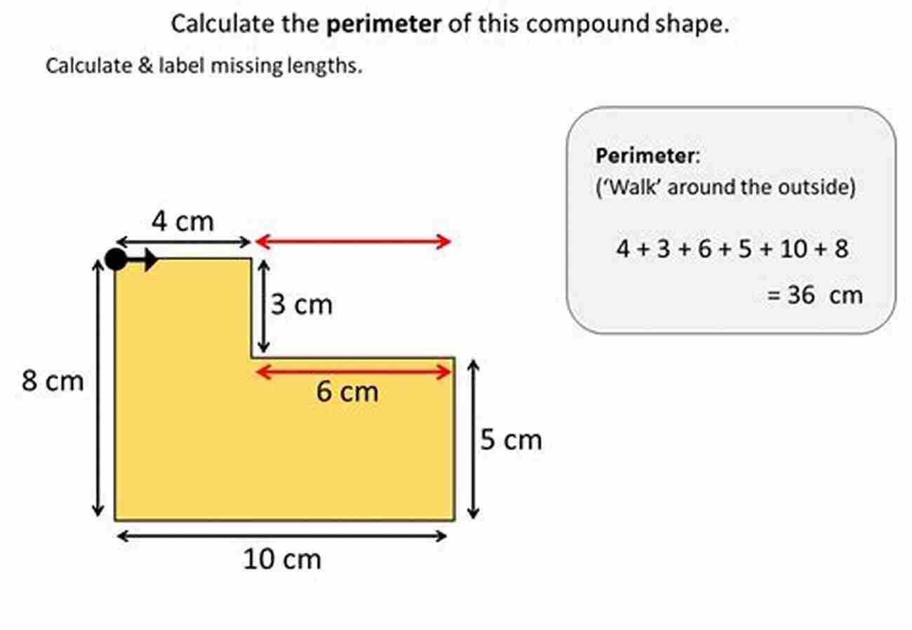 Example Compound Shape All In One Worksheet Perimeter Of Rectilinear Shapes Part II Compound Shapes