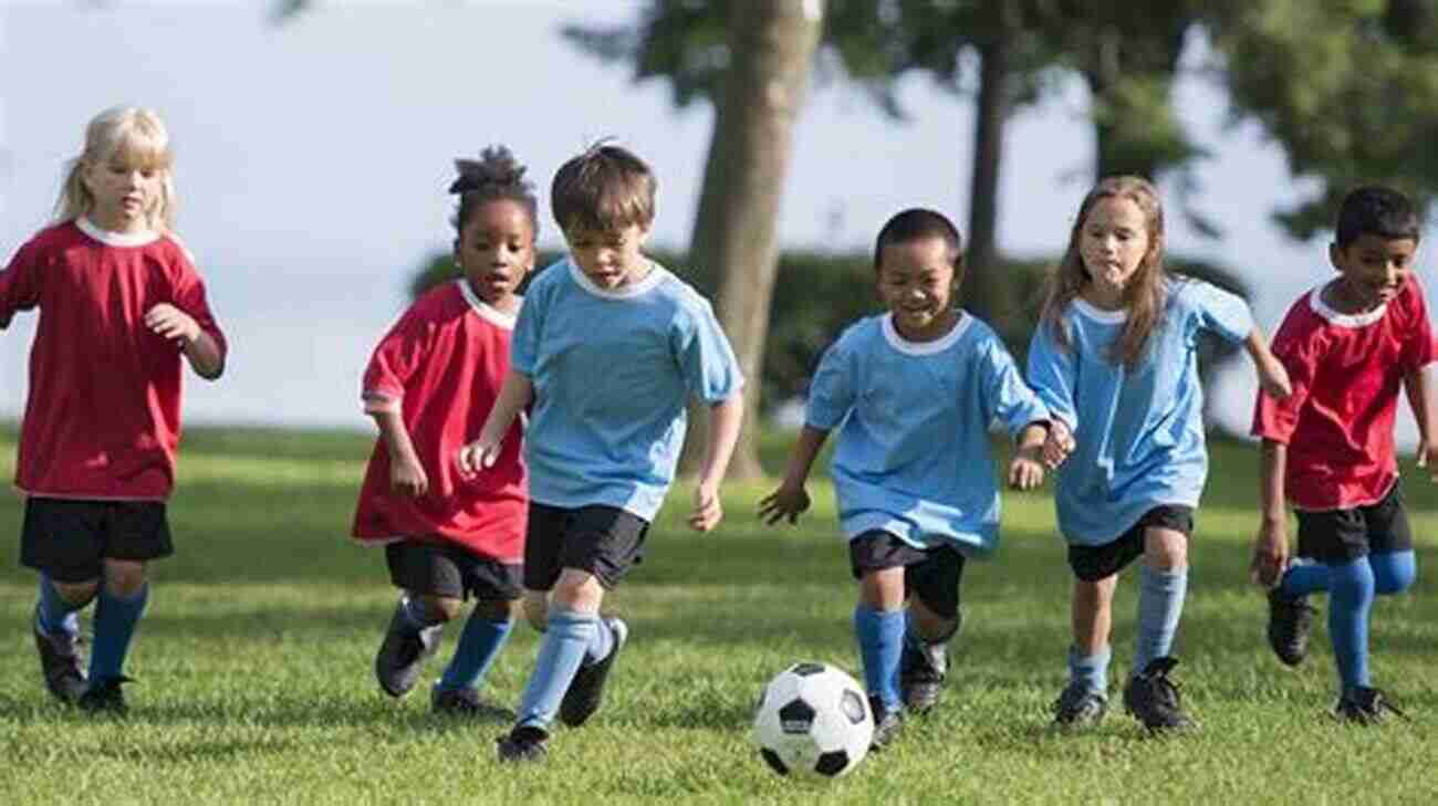 Excited Kids Playing Soccer In The Park Soccer For Kids: Fun Soccer Activities For Your: Soccer For Kids