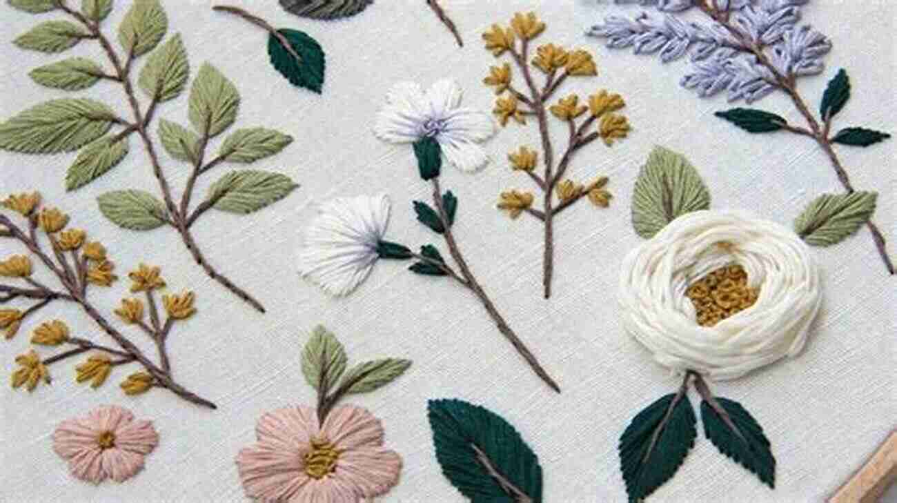 Exquisite Blossom Botanical Embroidery Designs Botanical Embroidery: 25 Designs To Mix Match: 4 Elegant Projects