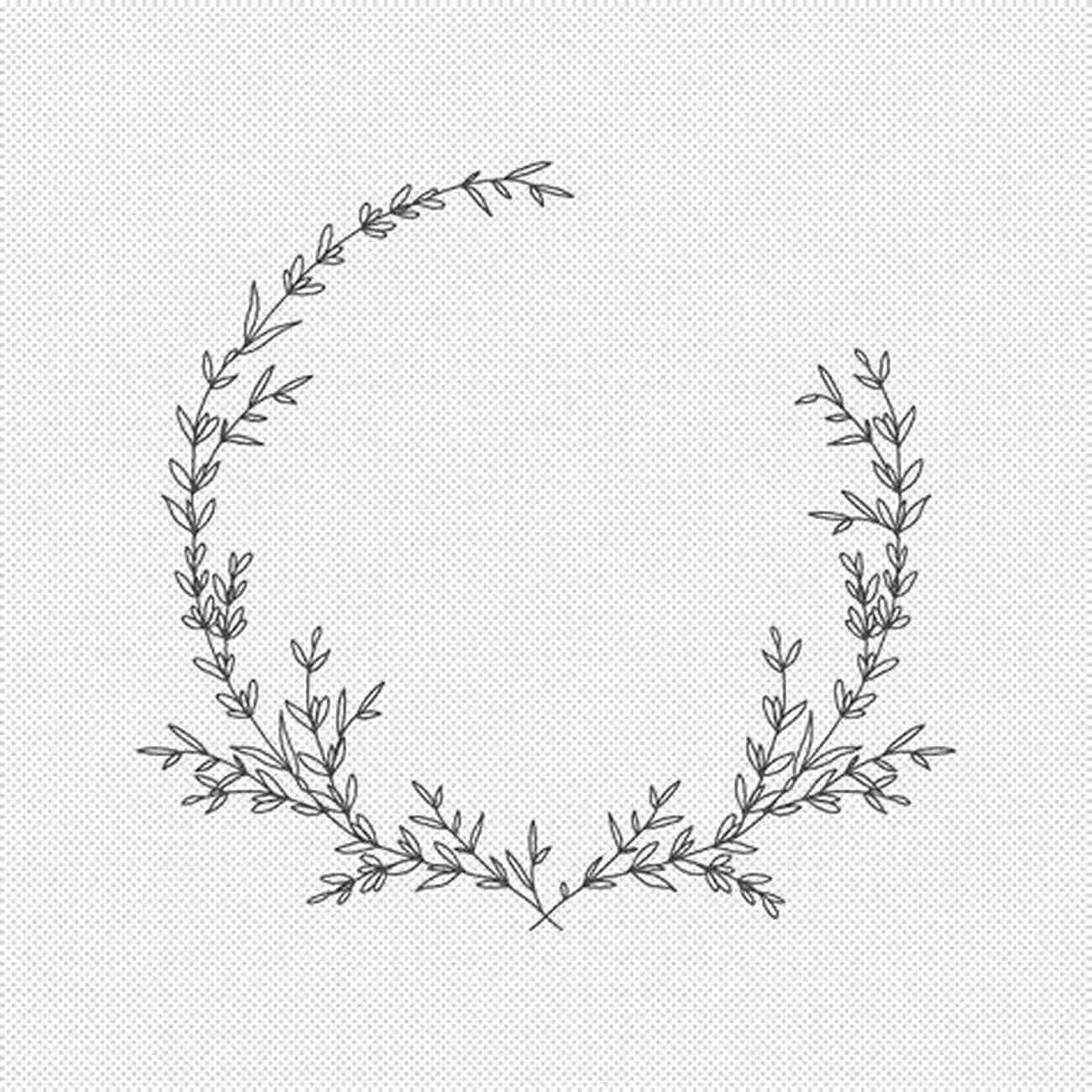 Floral Wreath Botanical Embroidery Designs Botanical Embroidery: 25 Designs To Mix Match: 4 Elegant Projects