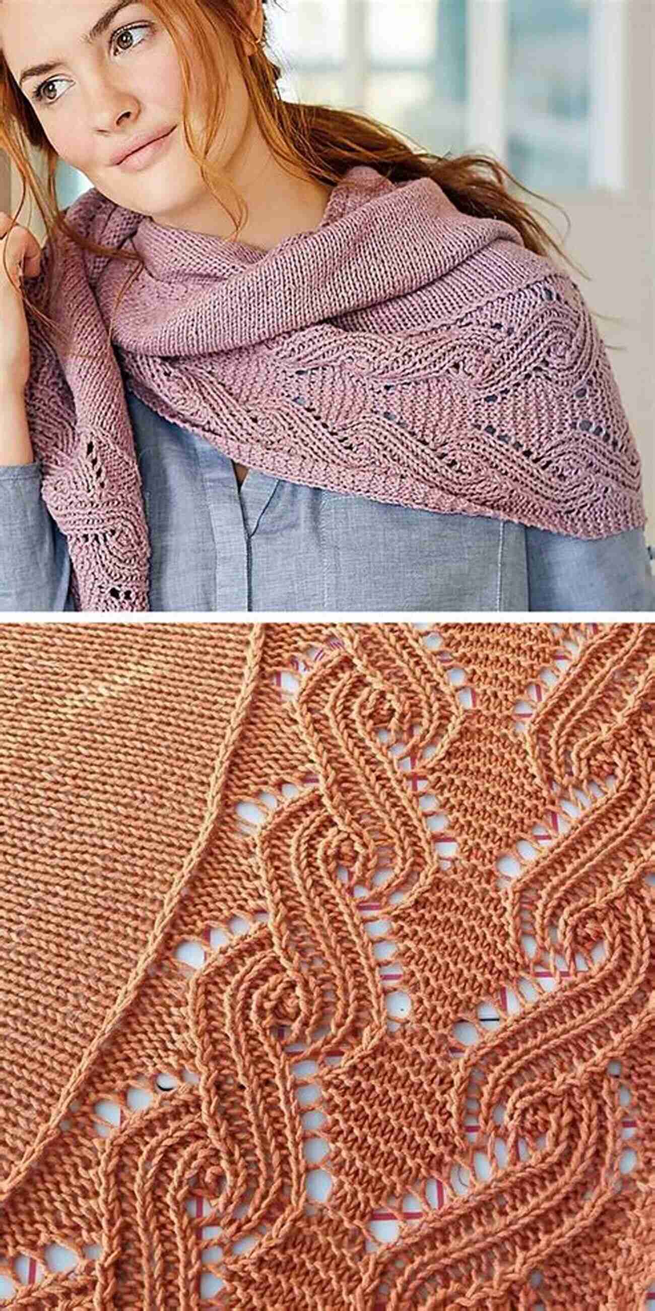 Free Knitting Modern Pattern Chic Lace Shawl Free Knitting Modern Patterns E For Women: A Contemporary Beautiful Poncho For Beginners Knitted With Alpaca Yarn