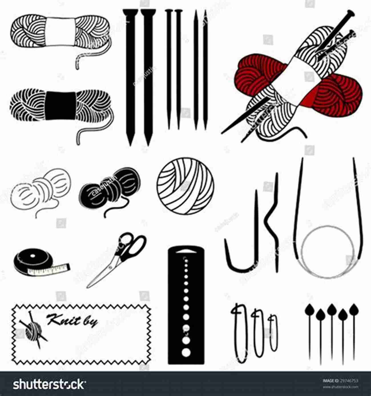 Knitting Tools Including Knitting Needles, Yarn, Scissors, A Tape Measure, And A Yarn Needle An Essential Guide On Knitting The Easiest And Most Effective Way To Learn To Knit