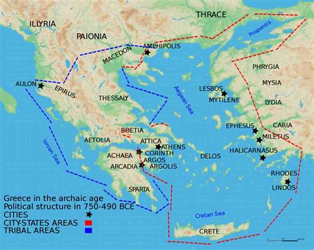 Map Of Greece Showcasing Major Ancient Cities Ancient Greece: From Beginning To End (Greek History Ancient Greek Aristotle Socrates Greece History Plato Alexander The Great Macedonian Civilizations From Beginning To End 3)