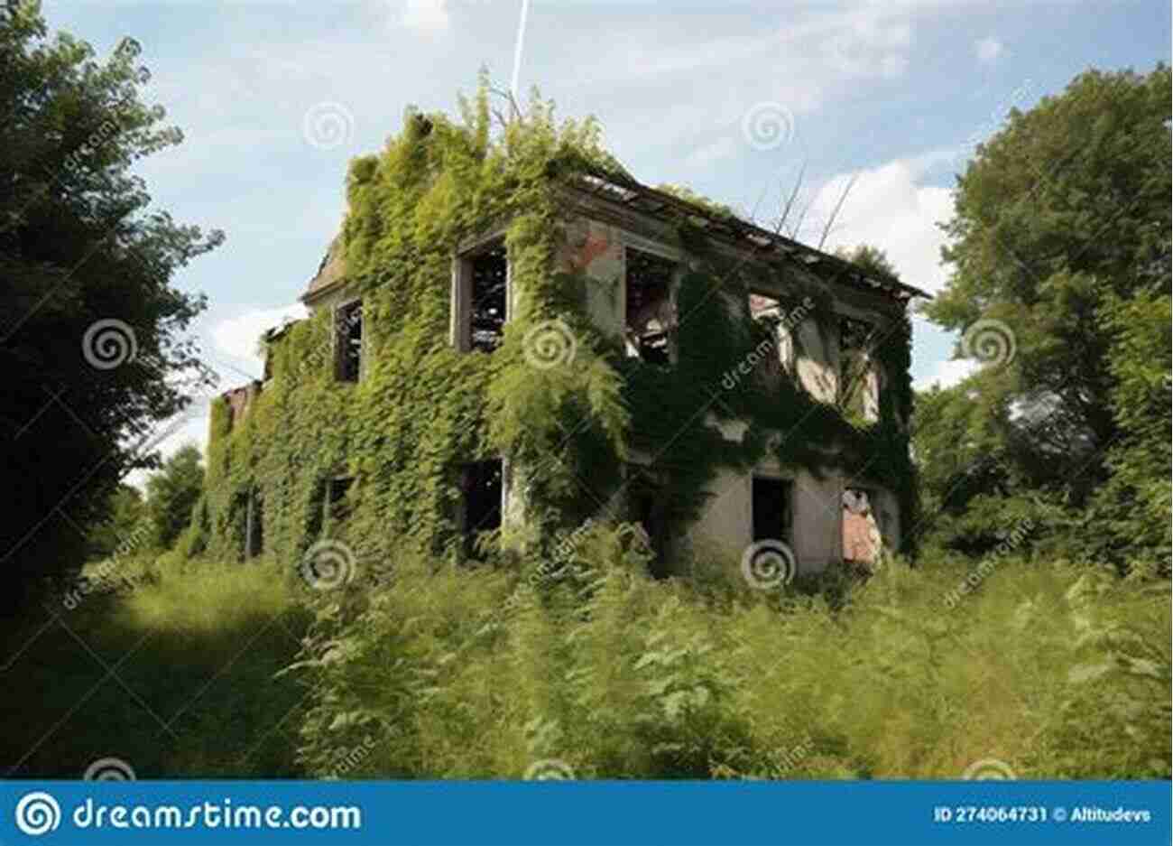 Old, Dilapidated House With Broken Windows And Overgrown Garden The Sad House On Moving Day