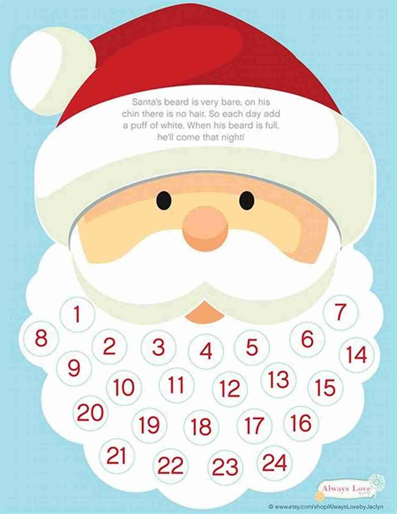 Santa Claus Advent Calendar 21 Little Christmas Knits Fiona Goble