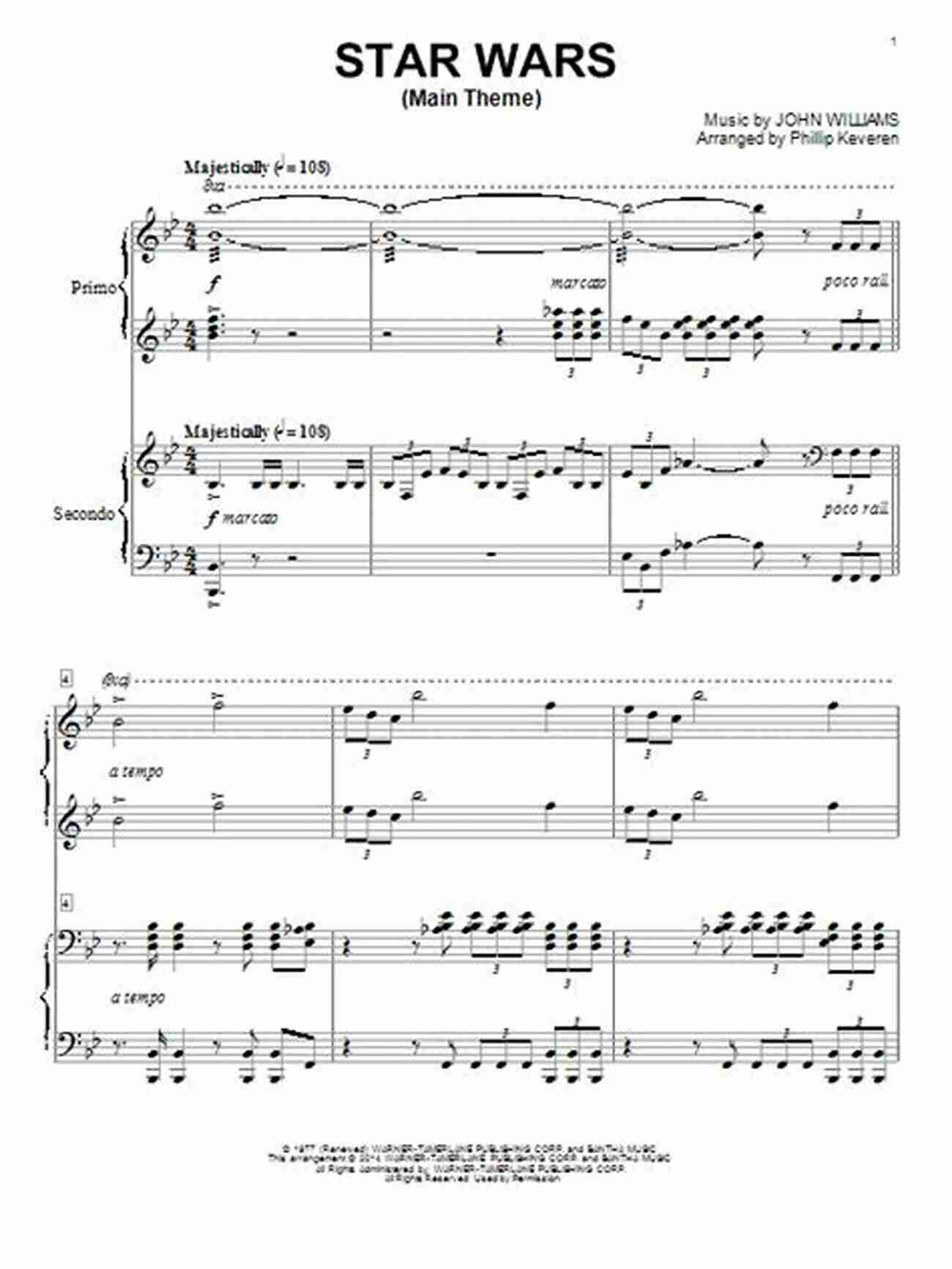 Star Wars Piano Duet Sheet Music Phillip Keveren Piano Duet Star Wars Piano Duet: Phillip Keveren Piano Duet