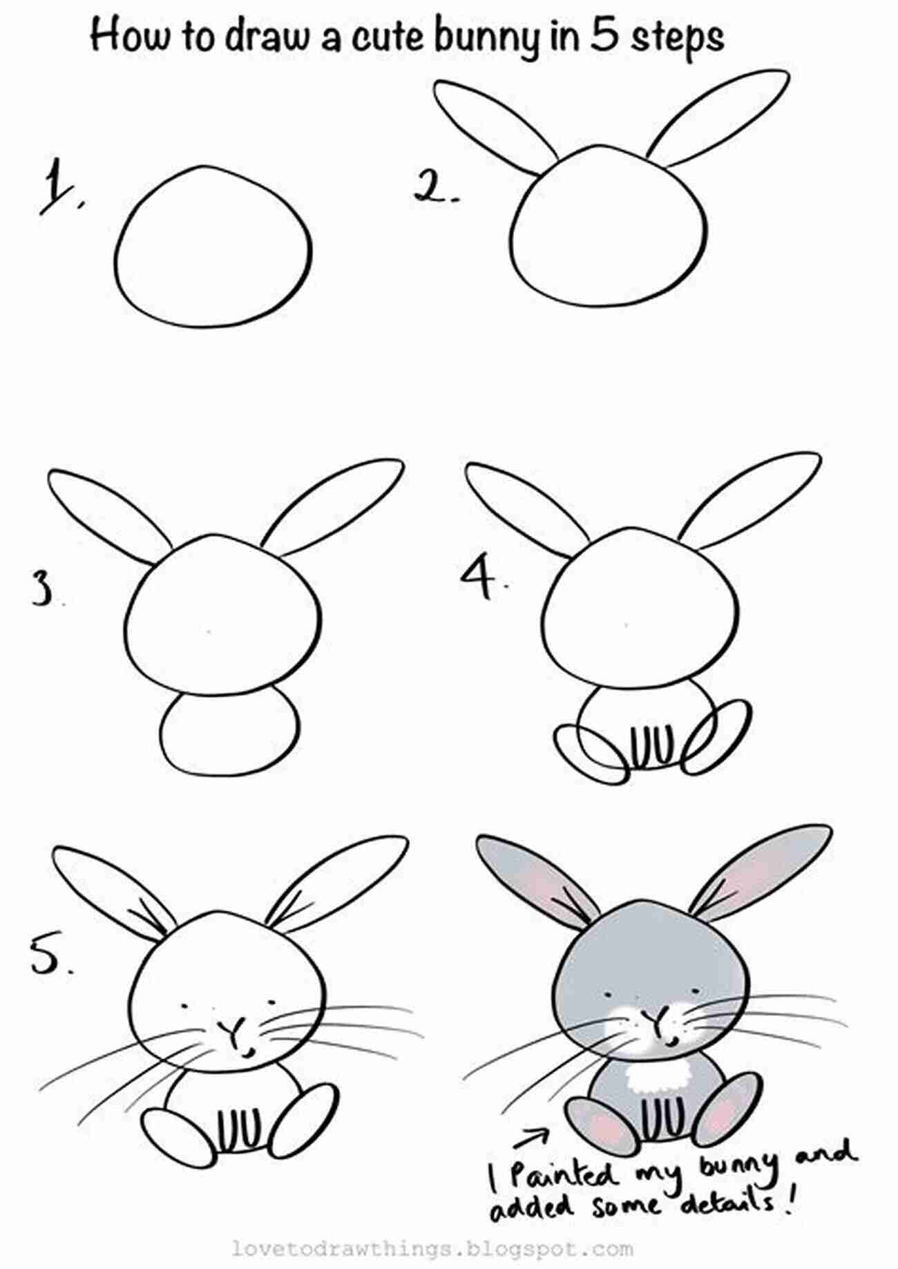 Step 1: Sketching The Basic Bunny Shapes Anyone Can Draw Bunnies: Easy Step By Step Drawing Tutorial For Kids Teens And Beginners How To Learn To Draw Bunnies 1 (Aspiring Artist S Guide 1 7)