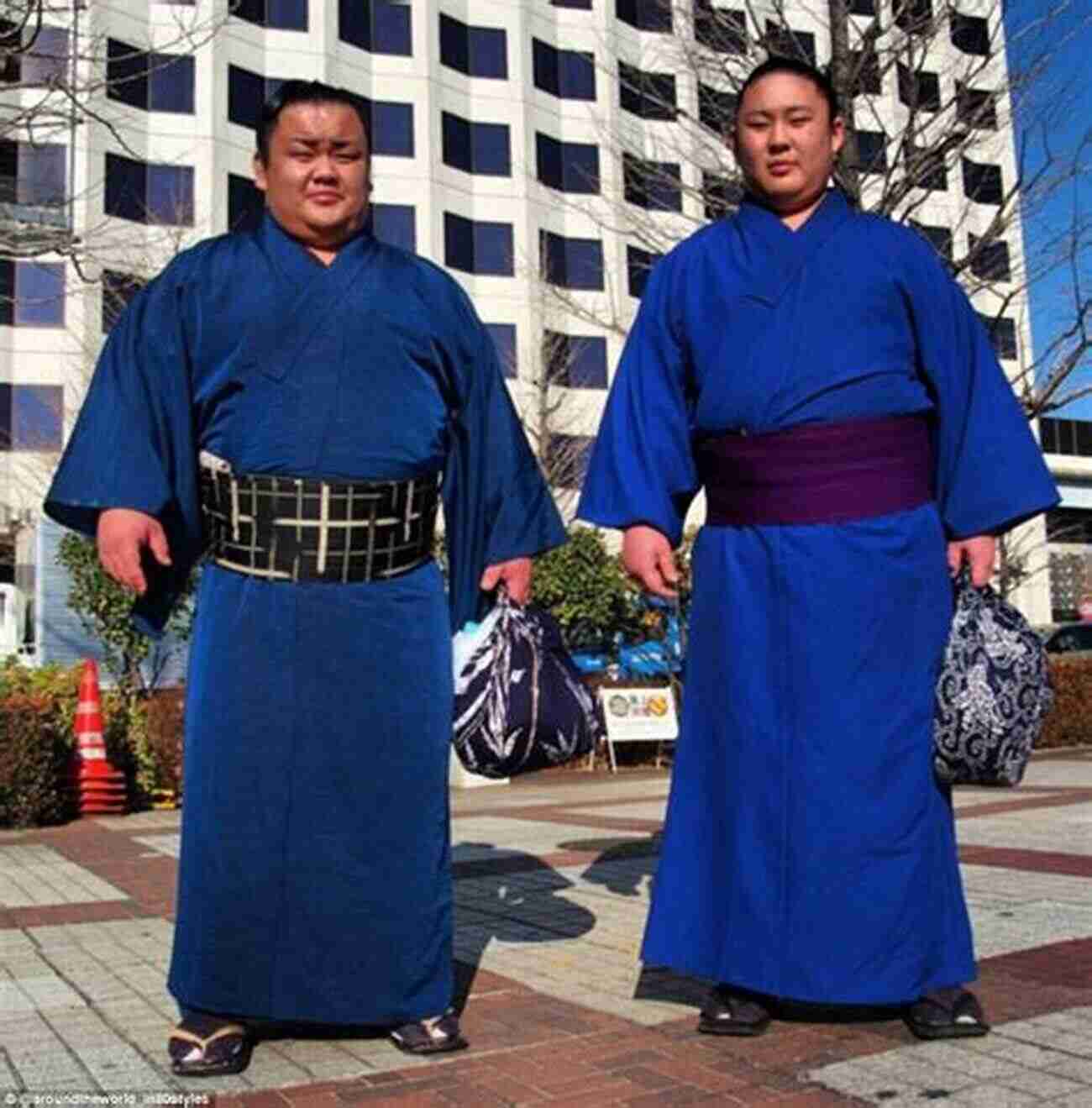 Sumo Wrestlers In Traditional Attire Picture For Kids: Japan : Amazing Pictures Fun Facts