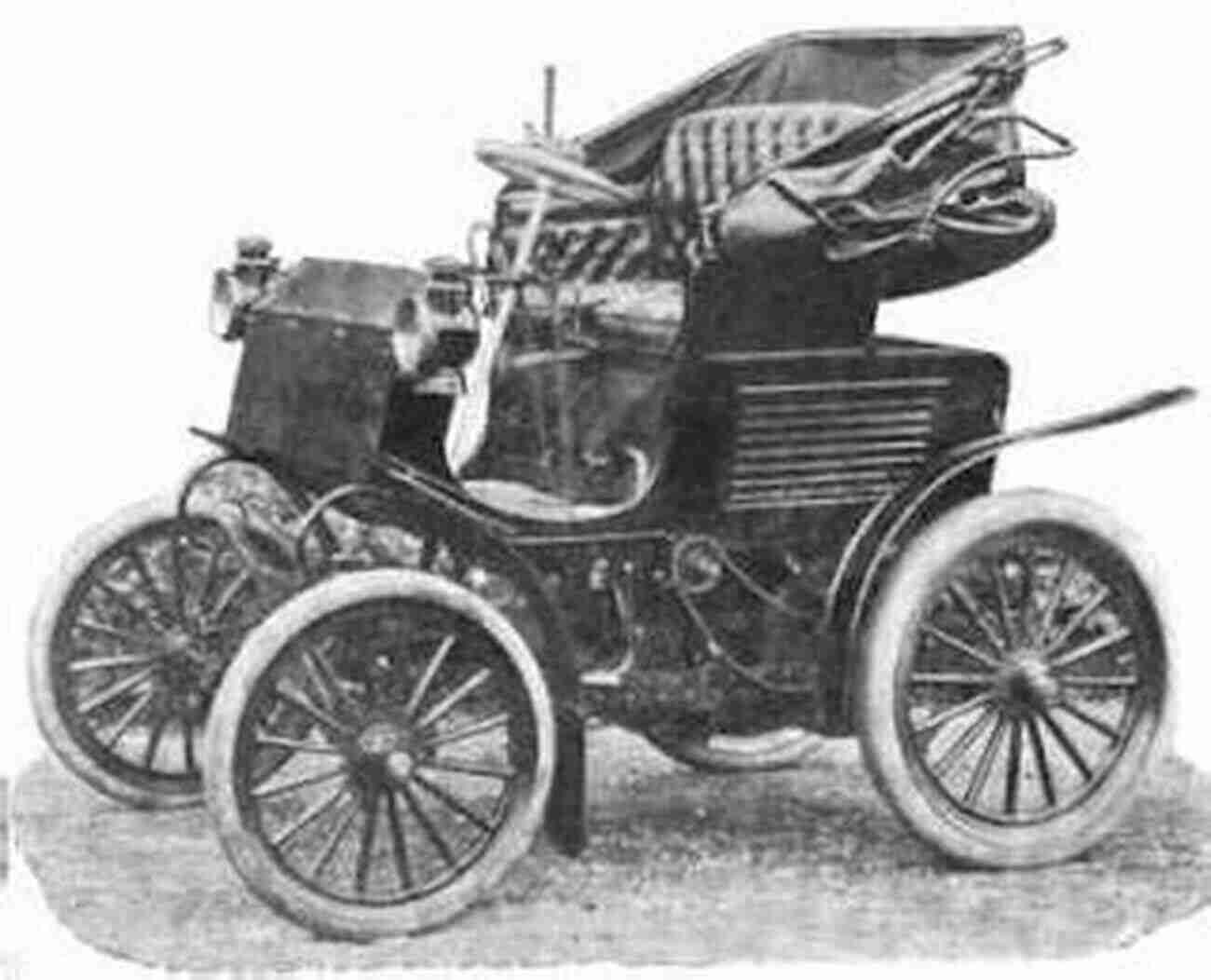 Vintage Image Of An Automobile Postal Service Vehicle In 1900 Robinson AUTOMOBILE POSTAL SERVICE: 1900 D C Robinson