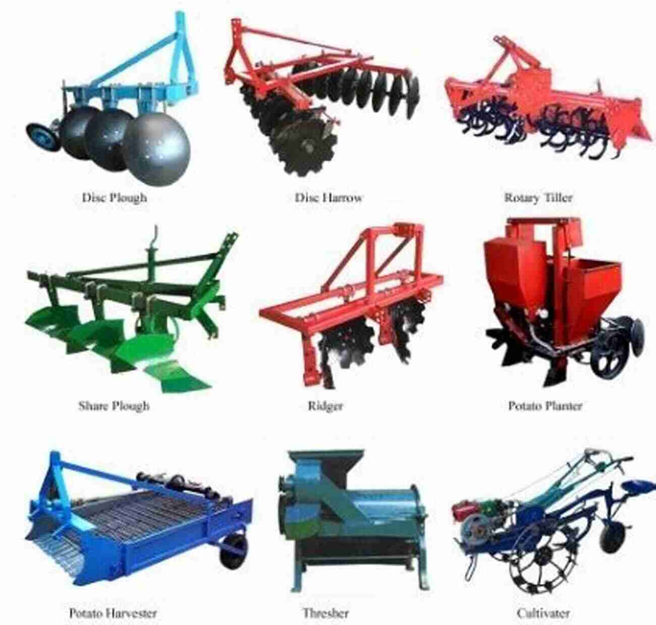 A Wide Array Of Colorful Farm Machinery Machinery: Farm Machinery In Color (big Machine 3)