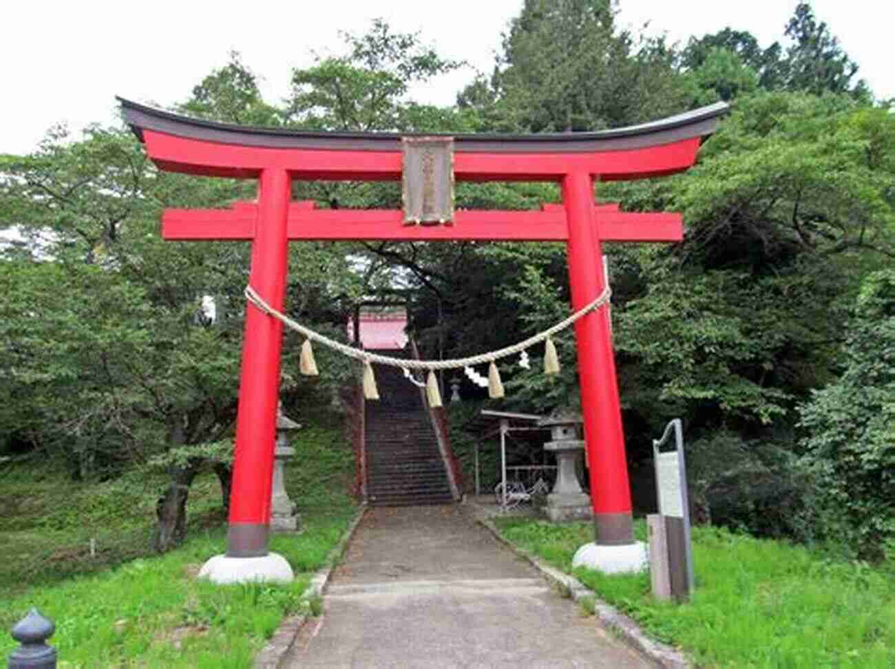 Traditional Japanese Torii Gate Ohayo : New Start New Country New Adventure