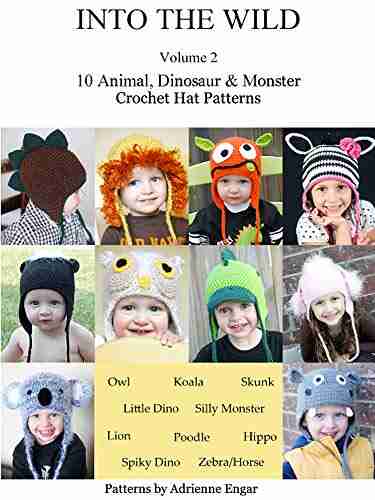 Into the Wild Volume 2: 10 Animal Dinosaur Monster Crochet Hat Patterns